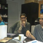 Micheline, Pascal et Omar en pleine réflexion.